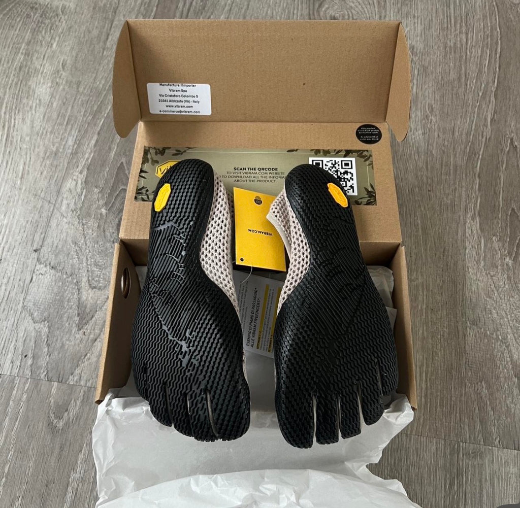 Vibram Five Finger Toe Shoes – Grey Stone | Groundedbae