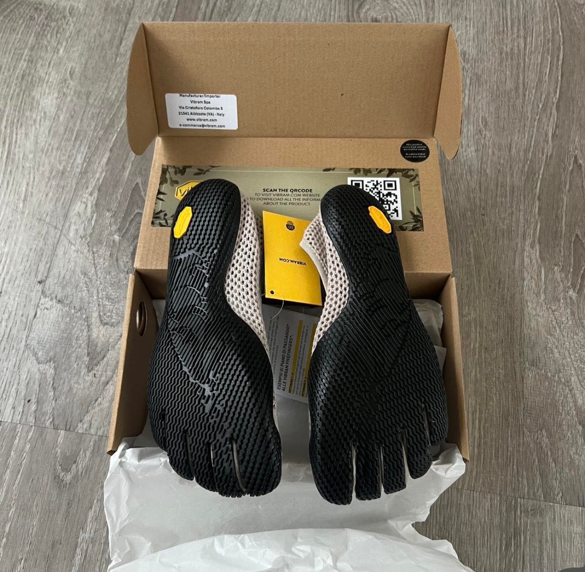 Vibram Five Finger Toe Shoes – Grey Stone | Groundedbae
