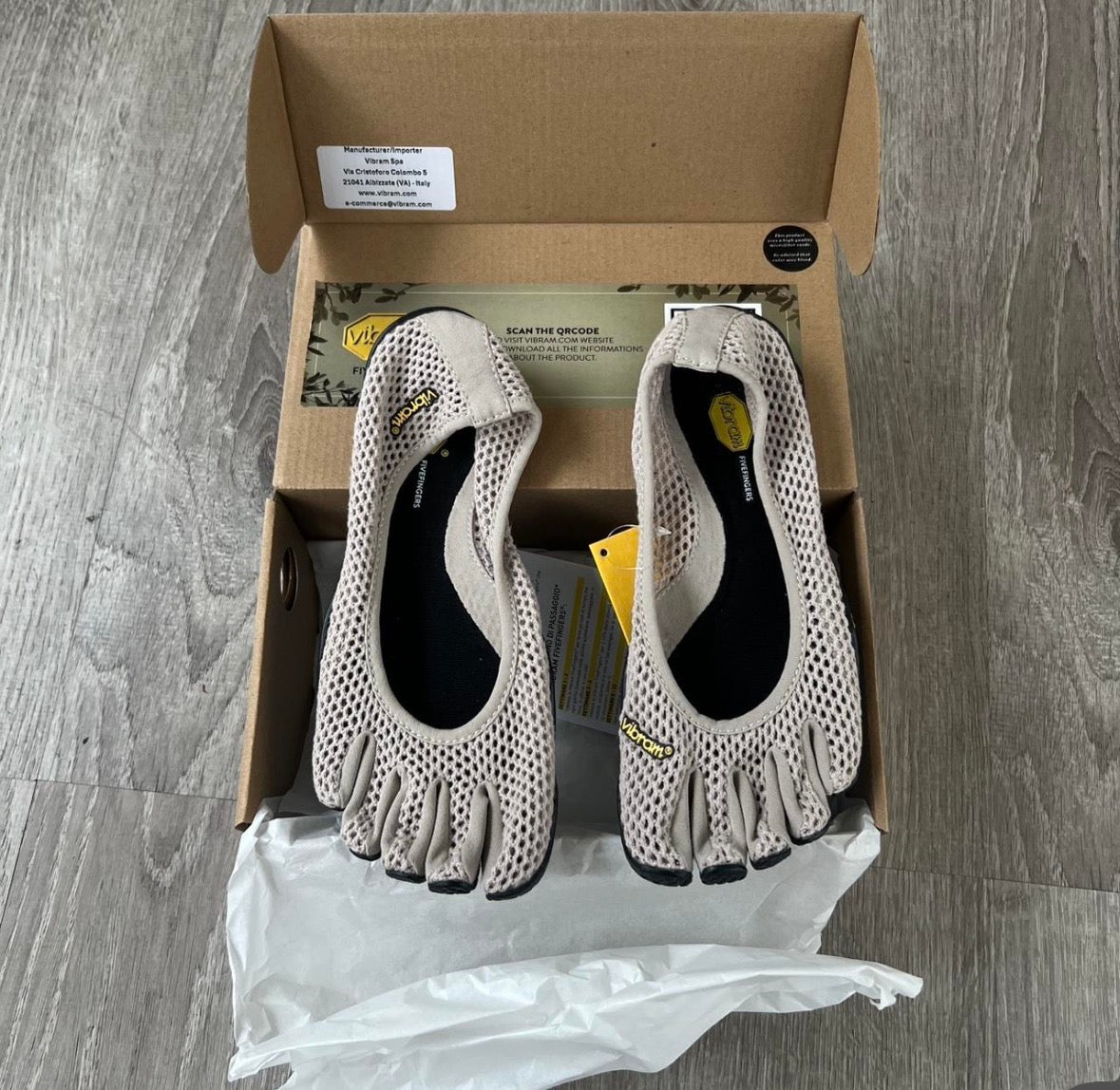 Vibram Five Finger Toe Shoes – Grey Stone | Groundedbae